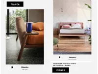 Letto matrimoniale con piedini Promoletti Pianca a prezzo ribassato
