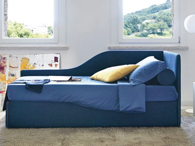 Letto moderno Space angolo sagomato Noctis scontato 25%