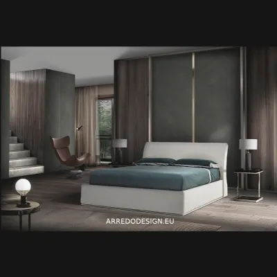Letto moderno con contenitore Valerie Gamma a prezzo ribassato