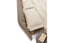 Letto Mtre letto imbottito in pelle Artigianale SCONTATO a PREZZI OUTLET