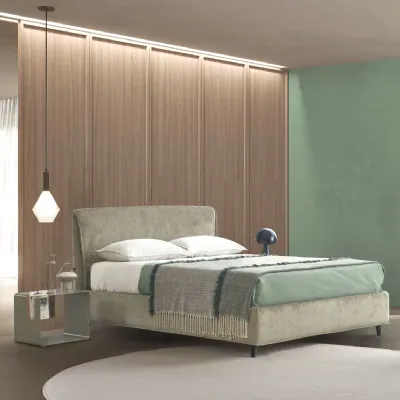 Letto imbottito modello Nadir h 25 cm di Rosini scontato 25%