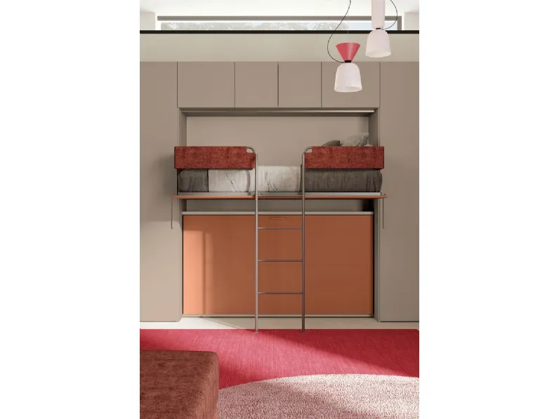 Letto Nikai up - letto a castello Clever in OFFERTA OUTLET - 30%