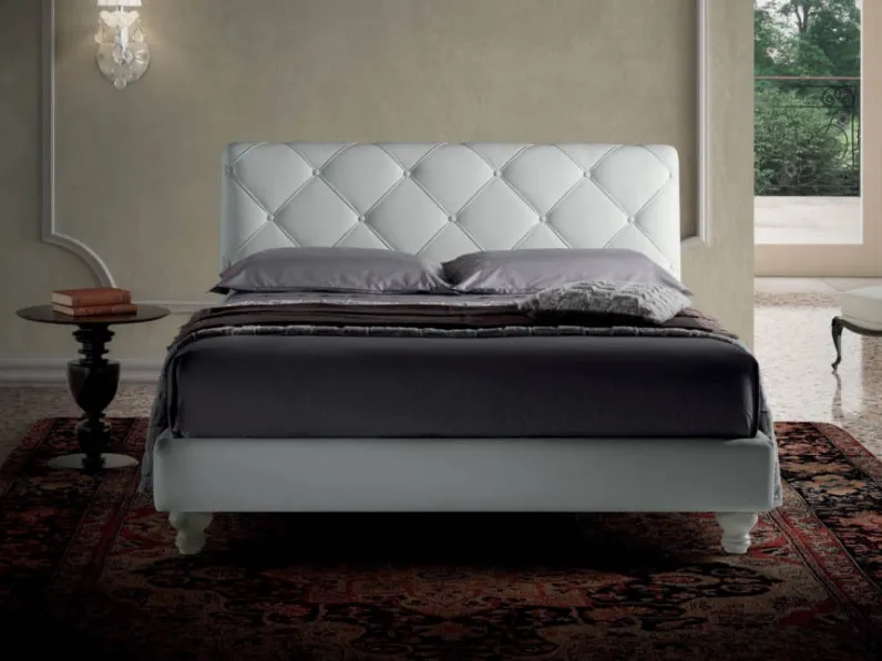 Letto imbottito con contenitore Novel lux liftSamoaa prezzo ribassato