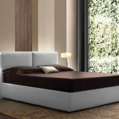 Letto moderno con contenitore Pallante Artigianale a prezzo scontato