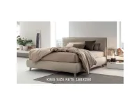 Letto king size con piedini Pascal V&nice a prezzo scontato