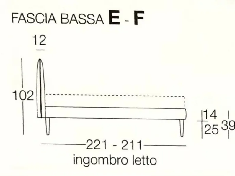 Letto Patricia Ergogreen SCONTATO
