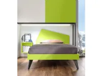 Letto piazza e mezzo design Letto una piazza e mezza verde cedro Collezione esclusiva a prezzo ribassato