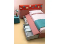 Letto singolo con giroletto Plain Samoa a prezzo scontato