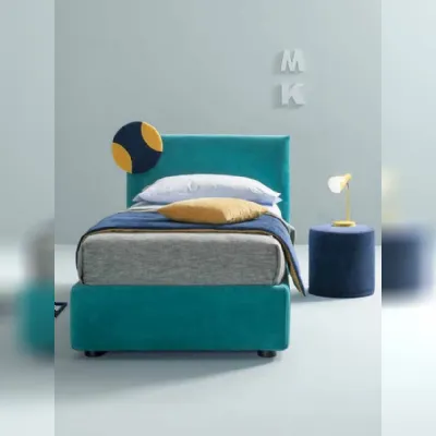 Letto singolo con giroletto Plain Samoa a prezzo scontato