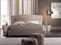 Letto imbottito modello Portofino pliss di Cantori scontato 22%