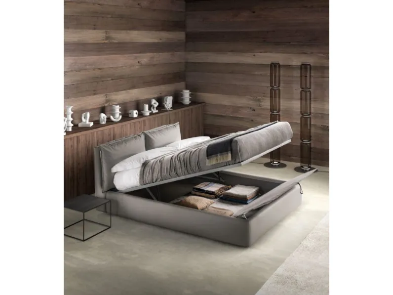 Letto matrimoniale con contenitore Quiet Samoa a prezzo ribassato