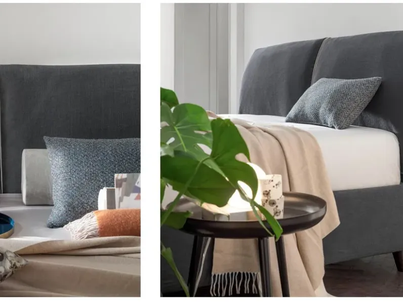 Letto moderno con giroletto River a V&nice a prezzo ribassato