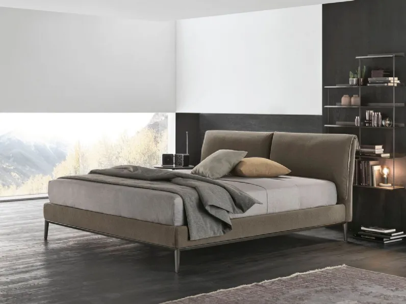 Letto imbottito con contenitore River V&nice a prezzo ribassato