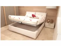 Letto moderno con contenitore River V&nice a prezzo ribassato