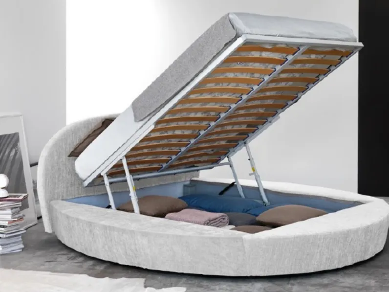 Letto design Letto rotondo con contenitore  con un ribasso del 55%