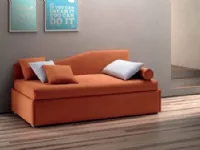 Letto singolo con piedini Enjoy twice angolo sagomato Samoa a prezzo scontato