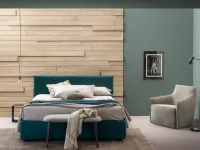 Letto imbottito modello Plain di Samoa scontato 30%
