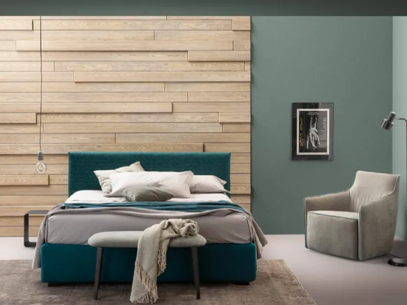 Letto imbottito modello Plain di Samoa scontato 30%