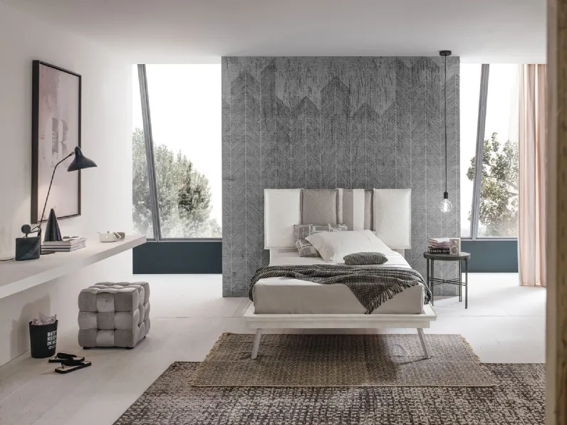 LETTO Santorini piazza e mezza Mottes selection in OFFERTA OUTLET