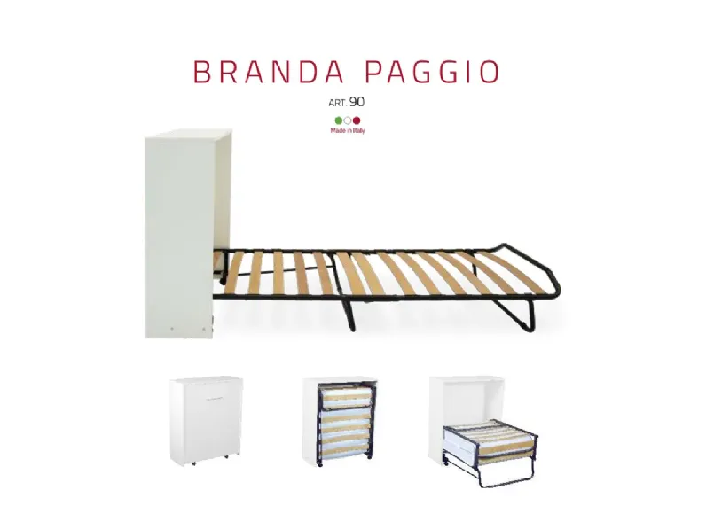 Letto A scomparsa paggio Marettomarflex SCONTATO a PREZZI OUTLET
