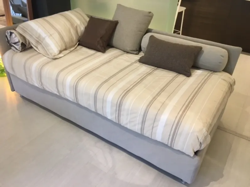 Letto moderno con contenitore Force Oggioni a prezzo scontato