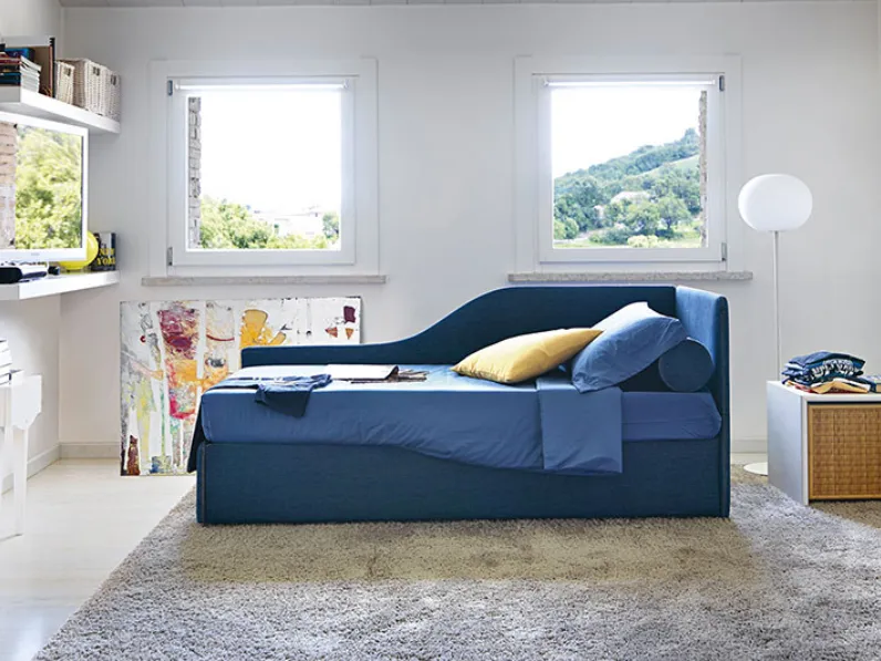 Letto singolo con seconda rete estraibile Space Nocte scontato 20%