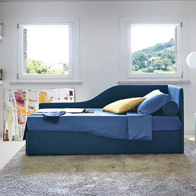 Letto singolo con seconda rete estraibile Space Nocte scontato 20%