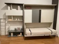 Letto singolo a scomparsa in legno KALI DUO 2200 di Clei