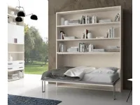 Letto singolo Letto a scomparsa ibc singolo orizzontale  libreria Artigianale con uno sconto IMPERDIBILE