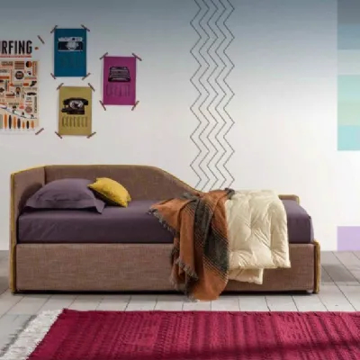 Letto moderno con contenitore Maya Twils a prezzo scontato