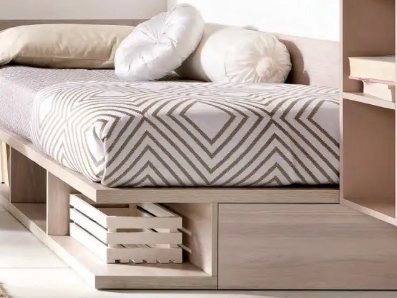 Letto singolo con cassetti Montreal Doimo cityline a prezzo ribassato