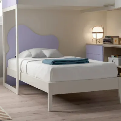 Letto moderno con pediera Nuvola Zg mobili a prezzo ribassato