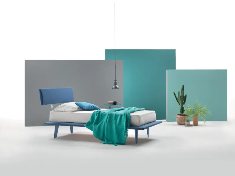 Letto singolo Nicole tessile Ergogreen con un ribasso del 50%