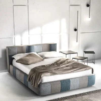 Letto moderno con contenitore Square * Samoa a prezzo scontato