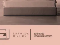 Letto moderno Teo * Biba salotti con uno sconto del 30%