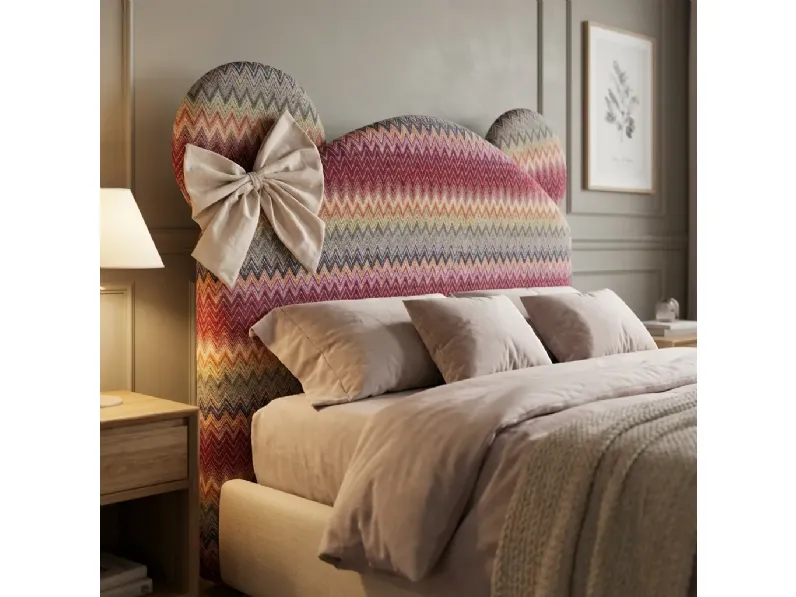 Letto piazza e mezzo moderno Topolino kids Collezione esclusiva a prezzo ribassato