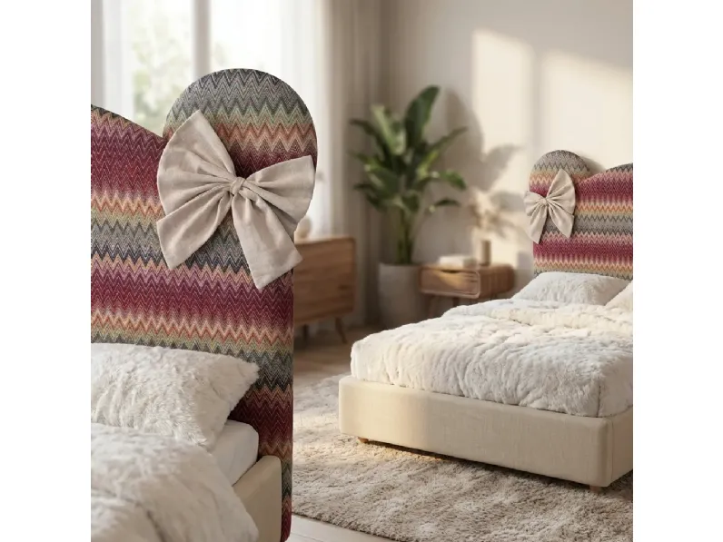Letto piazza e mezzo moderno Topolino kids Collezione esclusiva a prezzo ribassato