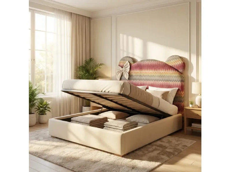 Letto piazza e mezzo moderno Topolino kids Collezione esclusiva a prezzo ribassato