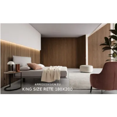 Letto imbottito con gambe VascoLe comforta prezzo scontato