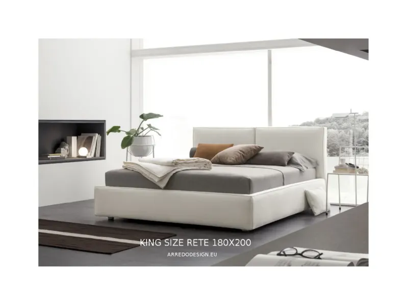 Letto moderno Vega duo slim V&nice con uno sconto del 30%