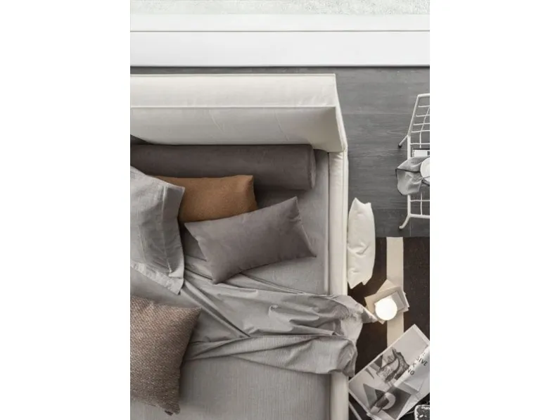Letto matrimoniale moderno Vega duo slim V&nice a prezzo scontato