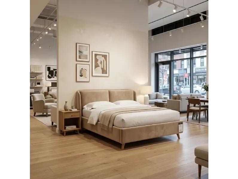 Letto matrimoniale con contenitore Velvet embrace Collezione esclusiva a prezzo scontato