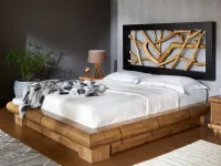 Letto moderno Virunga contenitore Outlet etnico con uno sconto del 11%