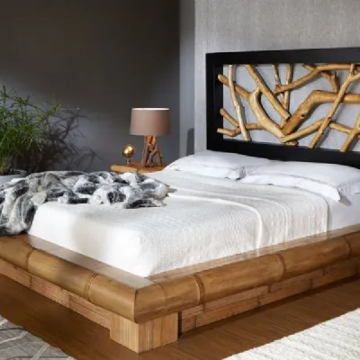 Letto moderno Virunga contenitore Outlet etnico con uno sconto del 11%