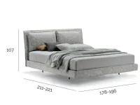 Letto imbottito con giroletto Wiki box�V&nice�a prezzo scontato