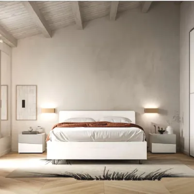 Letto matrimoniale design Zonda Munari a prezzo ribassato