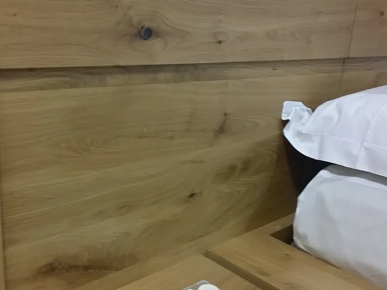 letto matrimoniale in rovere nodato