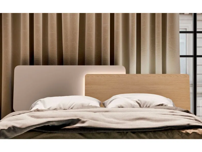 Letto moderno con piedini Loli * Orme a prezzo scontato