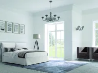 Letto moderno con contenitore Angelo Confort line a prezzo scontato