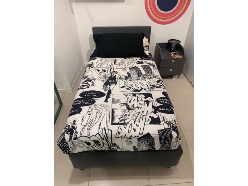 Letto moderno Notturno 2 di Flou SCONTATO 